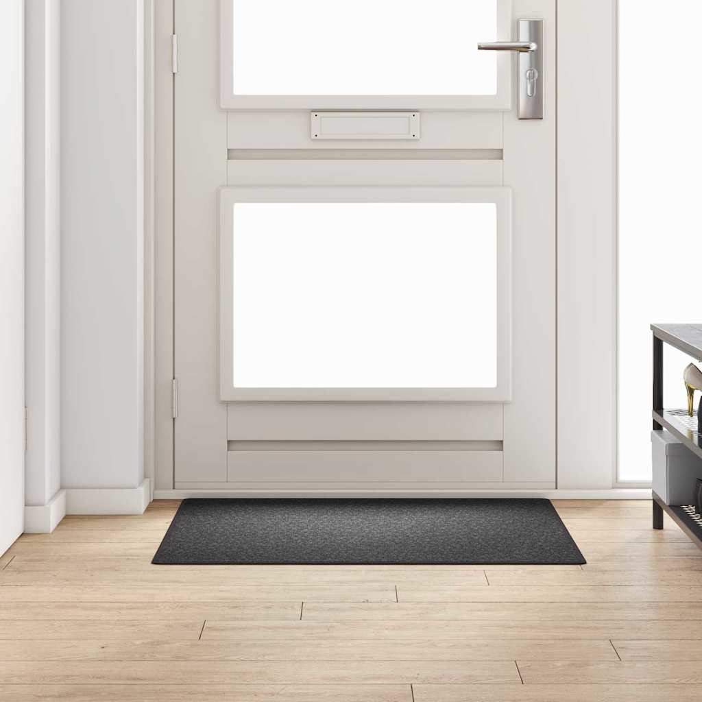 Runner de Alfombra Antracita 100 x 100 cm 100% Polipropileno