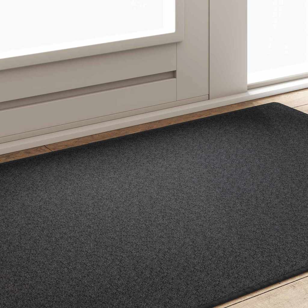 Runner de Alfombra Antracita 80 x 500 cm 100% Polipropileno