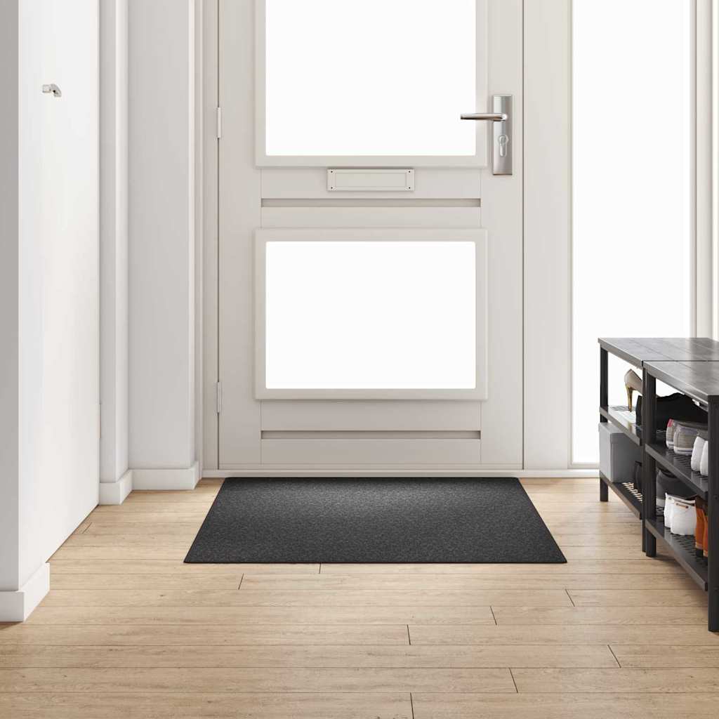 Runner de Alfombra Antracita 80 x 500 cm 100% Polipropileno