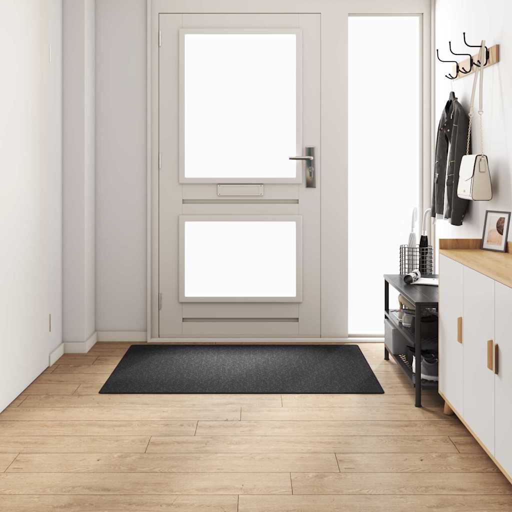 Runner de Alfombra Antracita 80 x 500 cm 100% Polipropileno