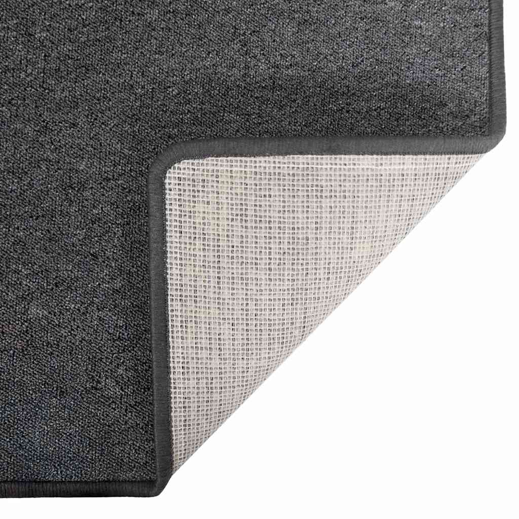 Runner de Alfombra Antracita 80 x 500 cm 100% Polipropileno
