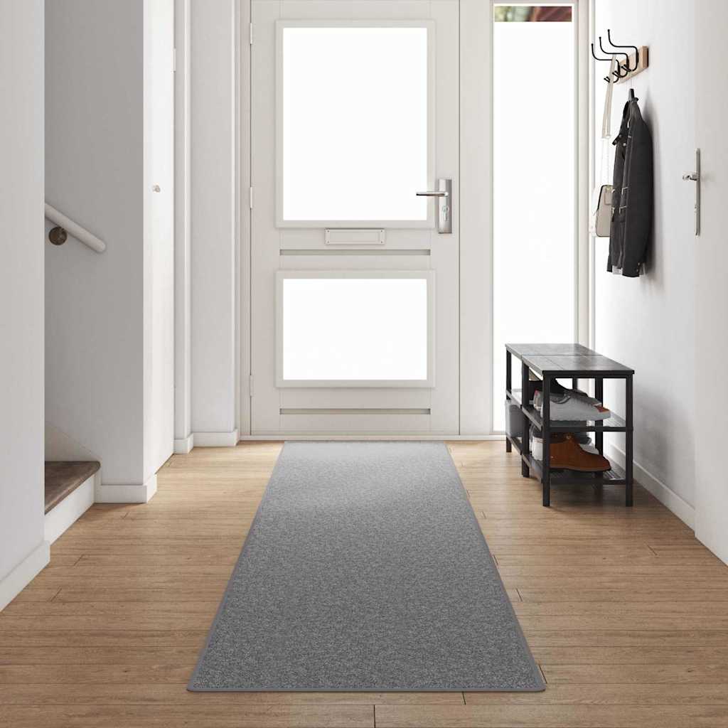 Runner de Alfombra Antracita 80 x 500 cm 100% Polipropileno
