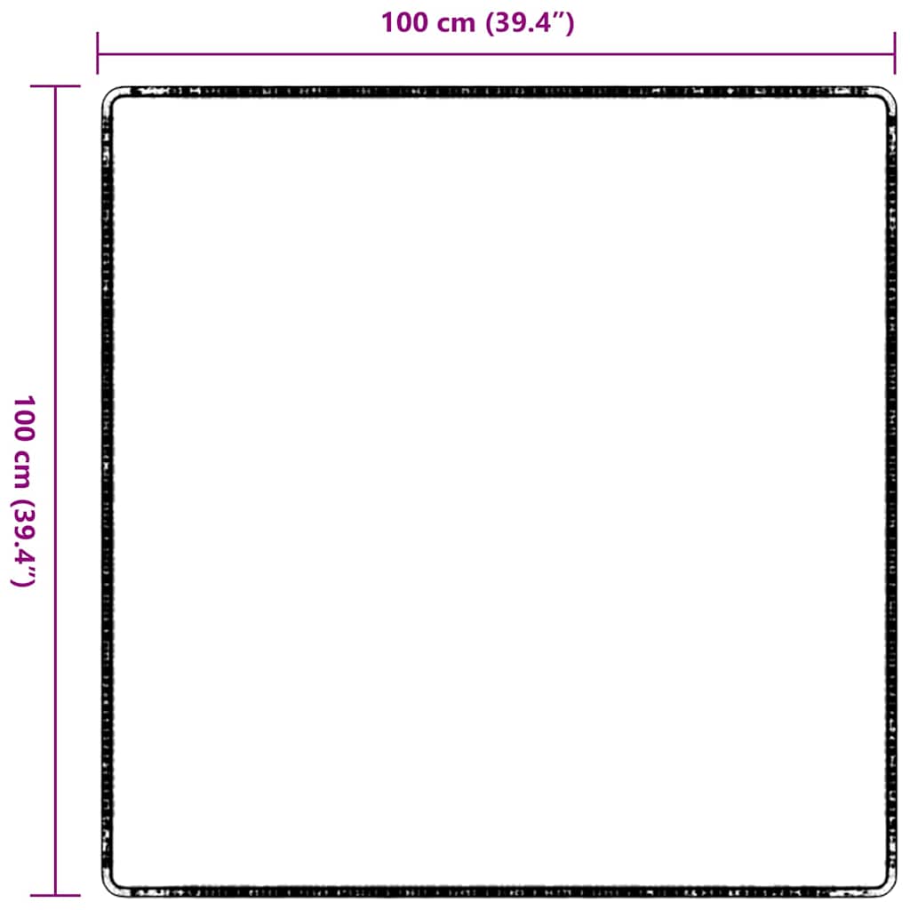 Runner de Alfombra Antracita 80 x 500 cm 100% Polipropileno