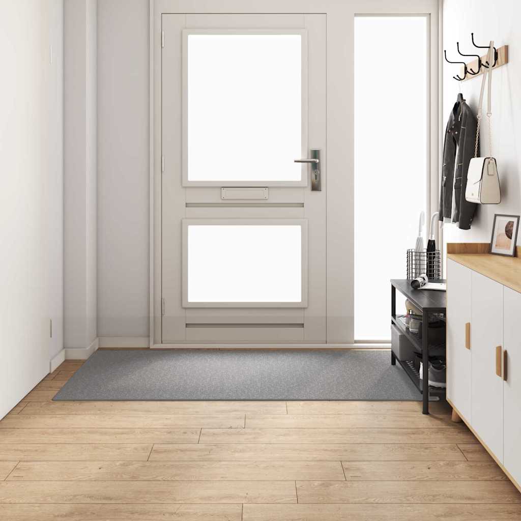 Runner de Alfombra Antracita 80 x 500 cm 100% Polipropileno