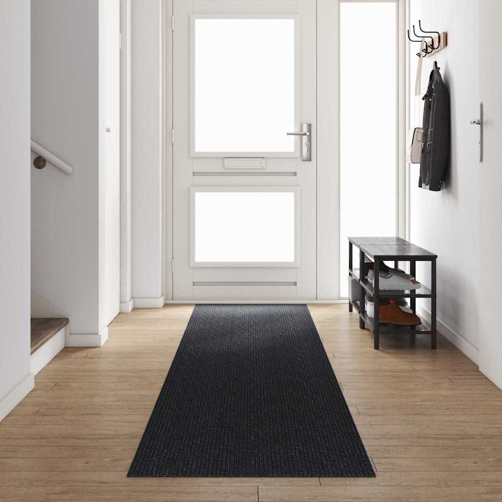 Runner de Alfombra Gris 80 x 150 cm tela