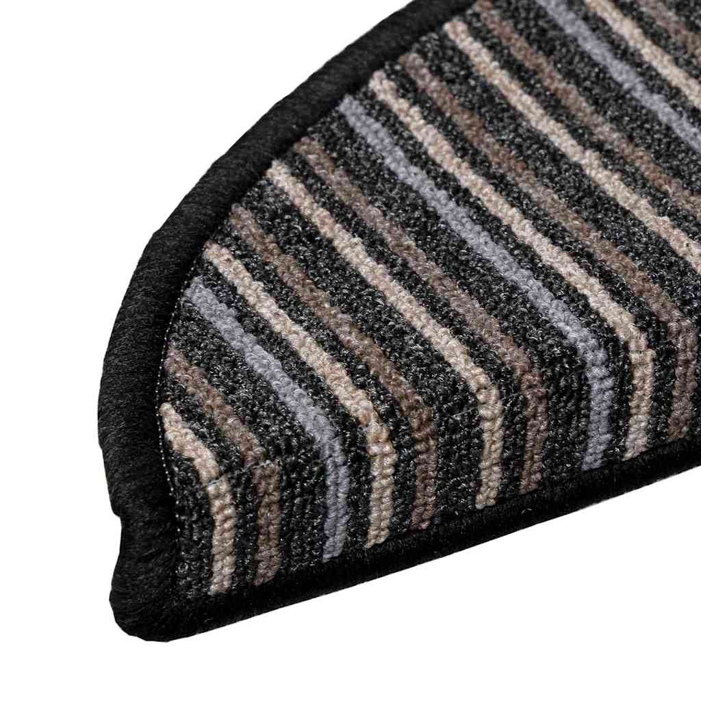 Alfombras autoadhesivas para escaleras 15 pcs Antracita