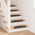 Alfombras autoadhesivas para escaleras 15 pcs Antracita