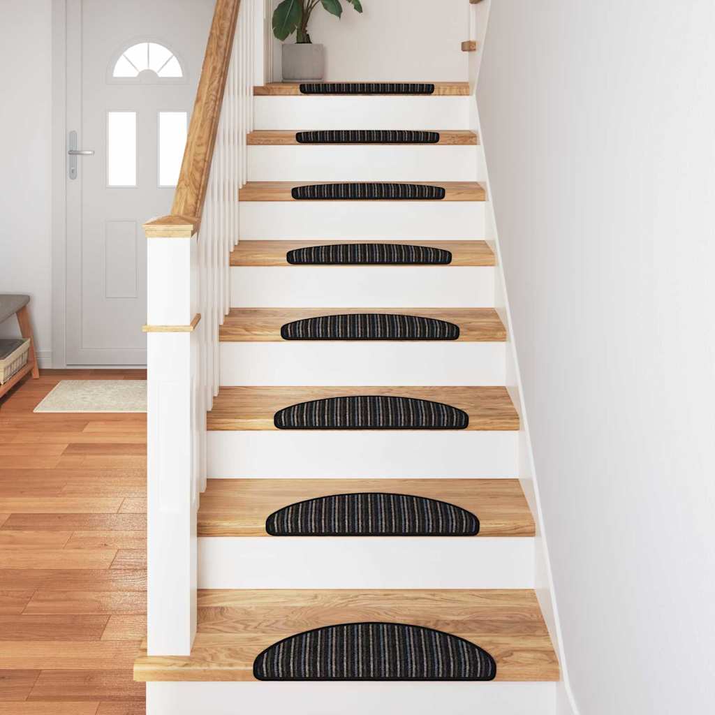 Alfombras autoadhesivas para escaleras 15 pcs Antracita