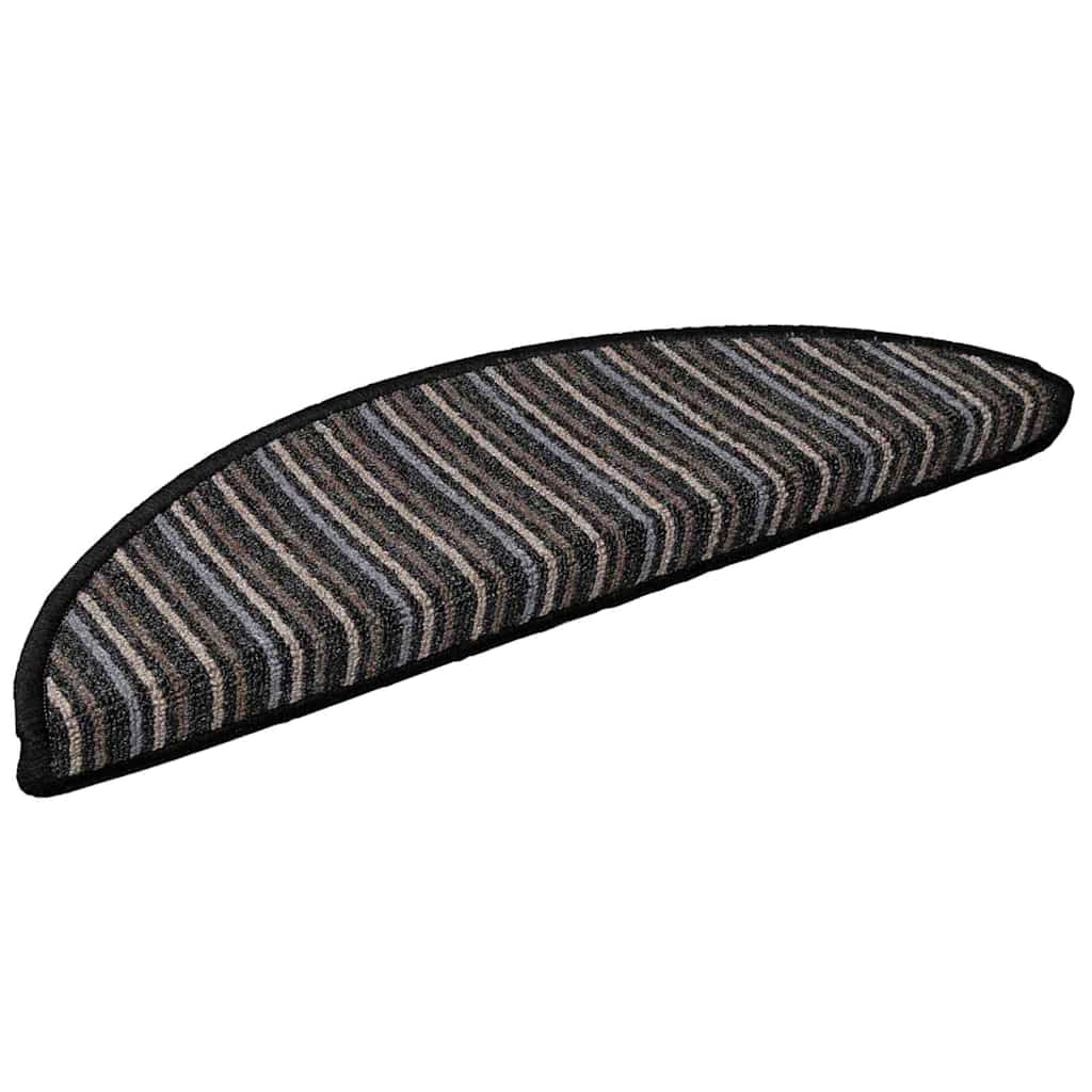 Alfombras autoadhesivas para escaleras 15 pcs Antracita