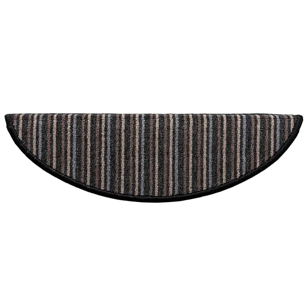 Alfombras autoadhesivas para escaleras 15 pcs Antracita