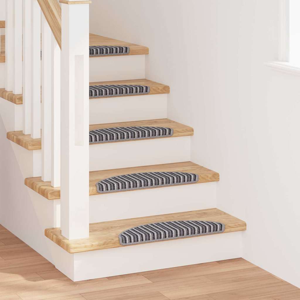 Alfombras autoadhesivas para escaleras 15 pcs Antracita