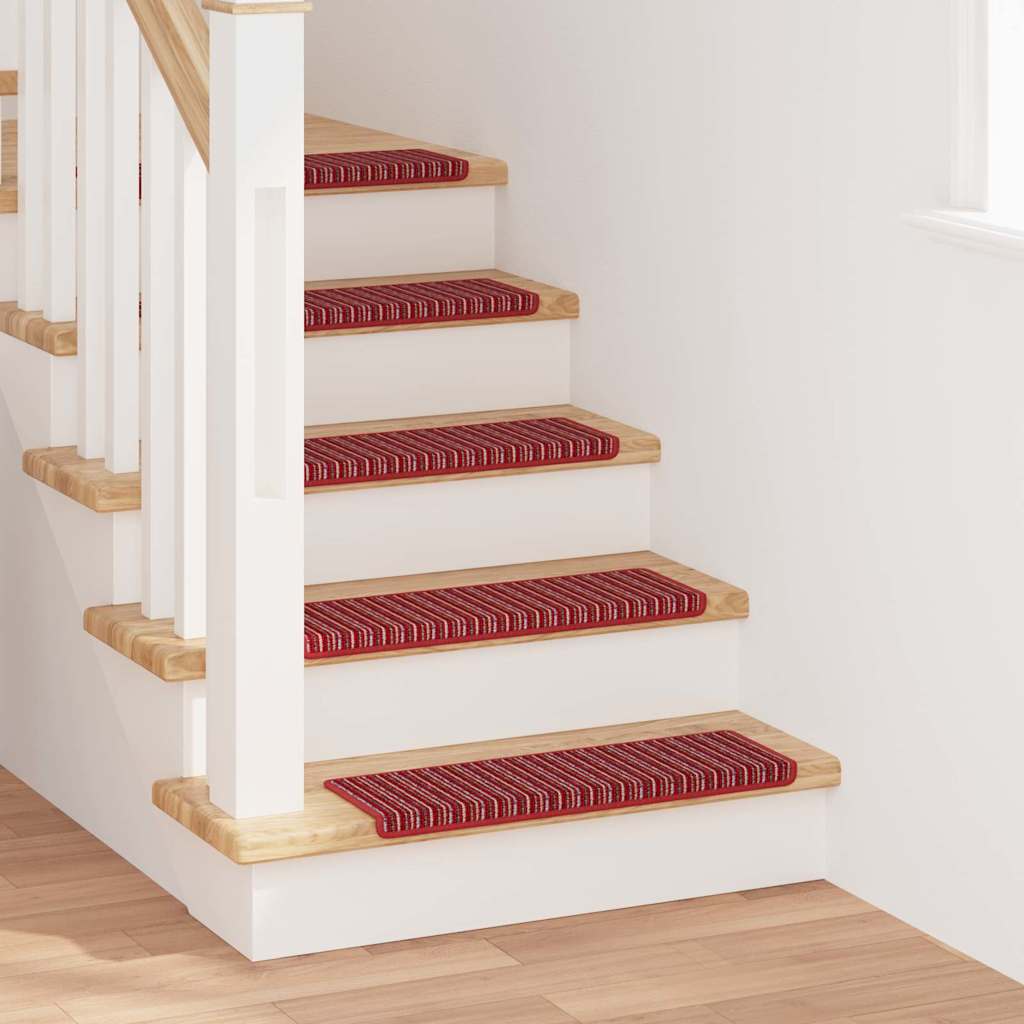 Alfombras autoadhesivas para escaleras Rayado 15 pcs Antracita