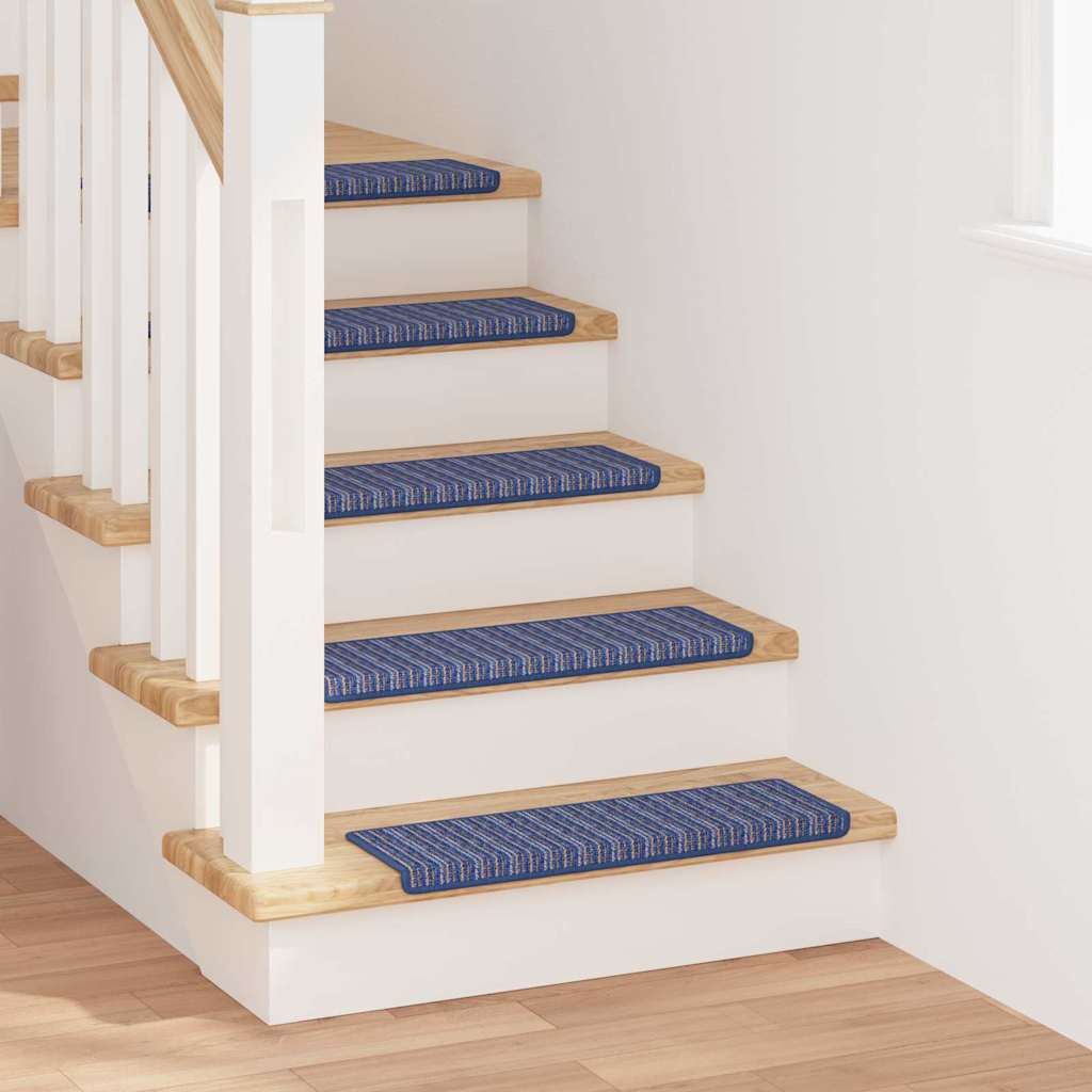 Alfombras autoadhesivas para escaleras Rayado 15 pcs Antracita