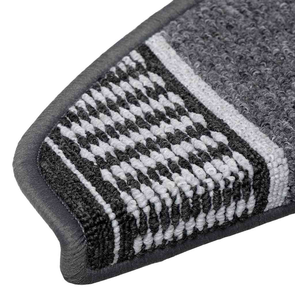 Alfombras autoadhesivas para escaleras 15 pcs Antracita