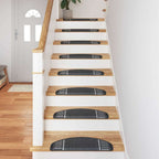 Alfombras autoadhesivas para escaleras 15 pcs Antracita