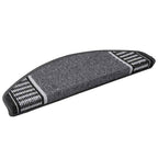 Alfombras autoadhesivas para escaleras 15 pcs Antracita