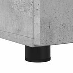 Juego de muebles de baño con cajón 3 pcs Gris Concreto