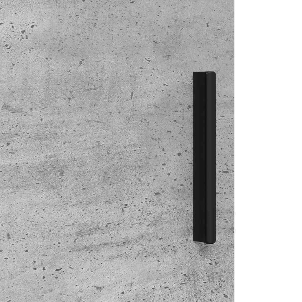 Juego de muebles de baño con cajón 3 pcs Gris Concreto