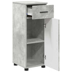 Juego de muebles de baño con cajón 3 pcs Gris Concreto