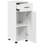 Juego de muebles de baño con cajón con puerta 3 pcs brillante