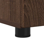 Juego de muebles de baño con cajón 3 pcs Roble Marrón