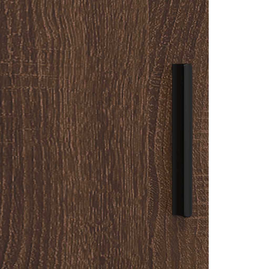 Juego de muebles de baño con cajón 3 pcs Roble Marrón