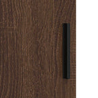 Juego de muebles de baño con cajón 3 pcs Roble Marrón
