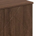 Juego de muebles de baño con cajón 3 pcs Roble Marrón