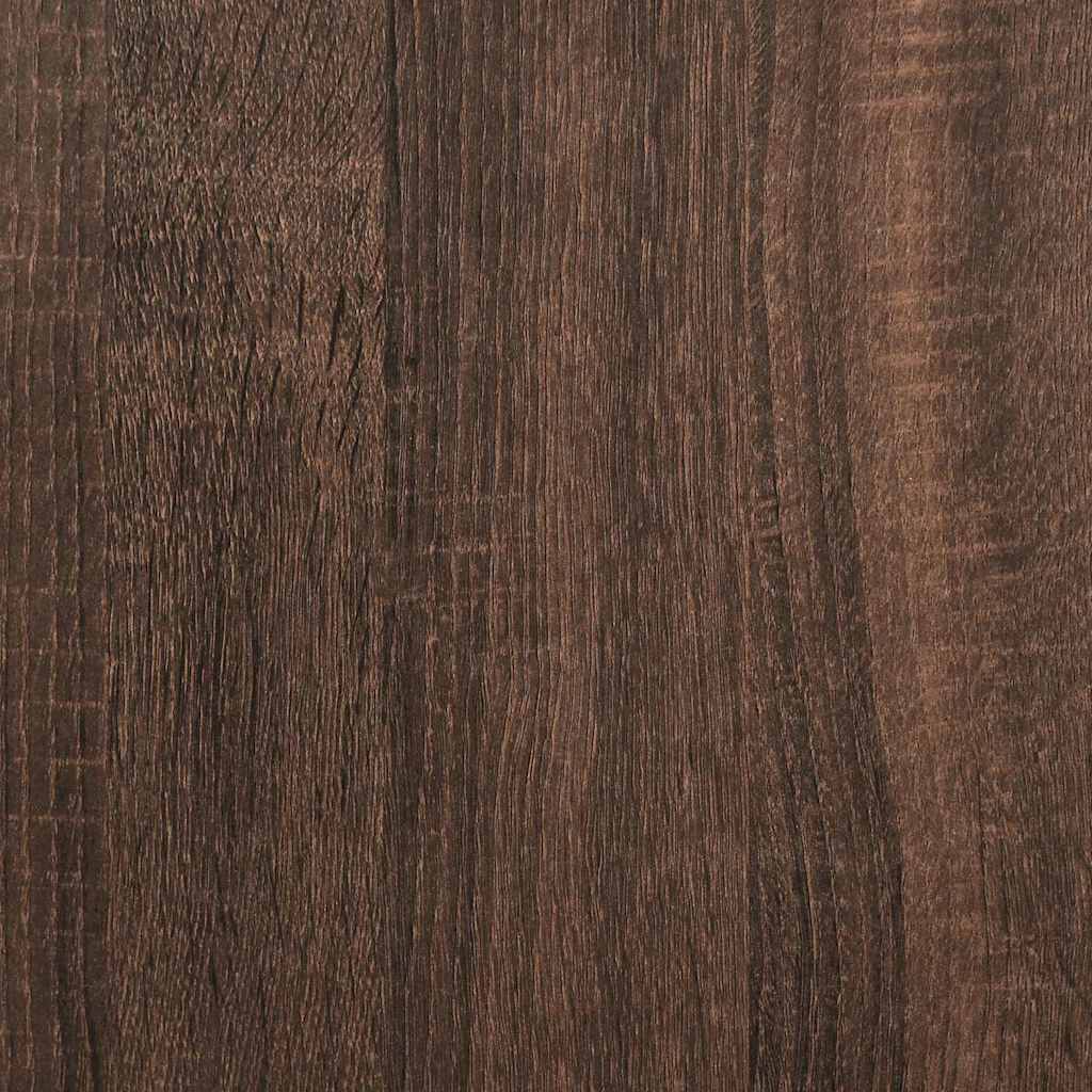 Juego de muebles de baño con cajón 3 pcs Roble Marrón