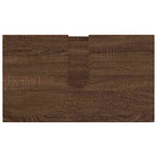 Juego de muebles de baño con cajón 3 pcs Roble Marrón