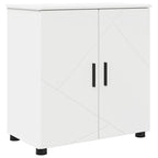 Juego de muebles de baño 4 pcs Madera contrachapada & Metal