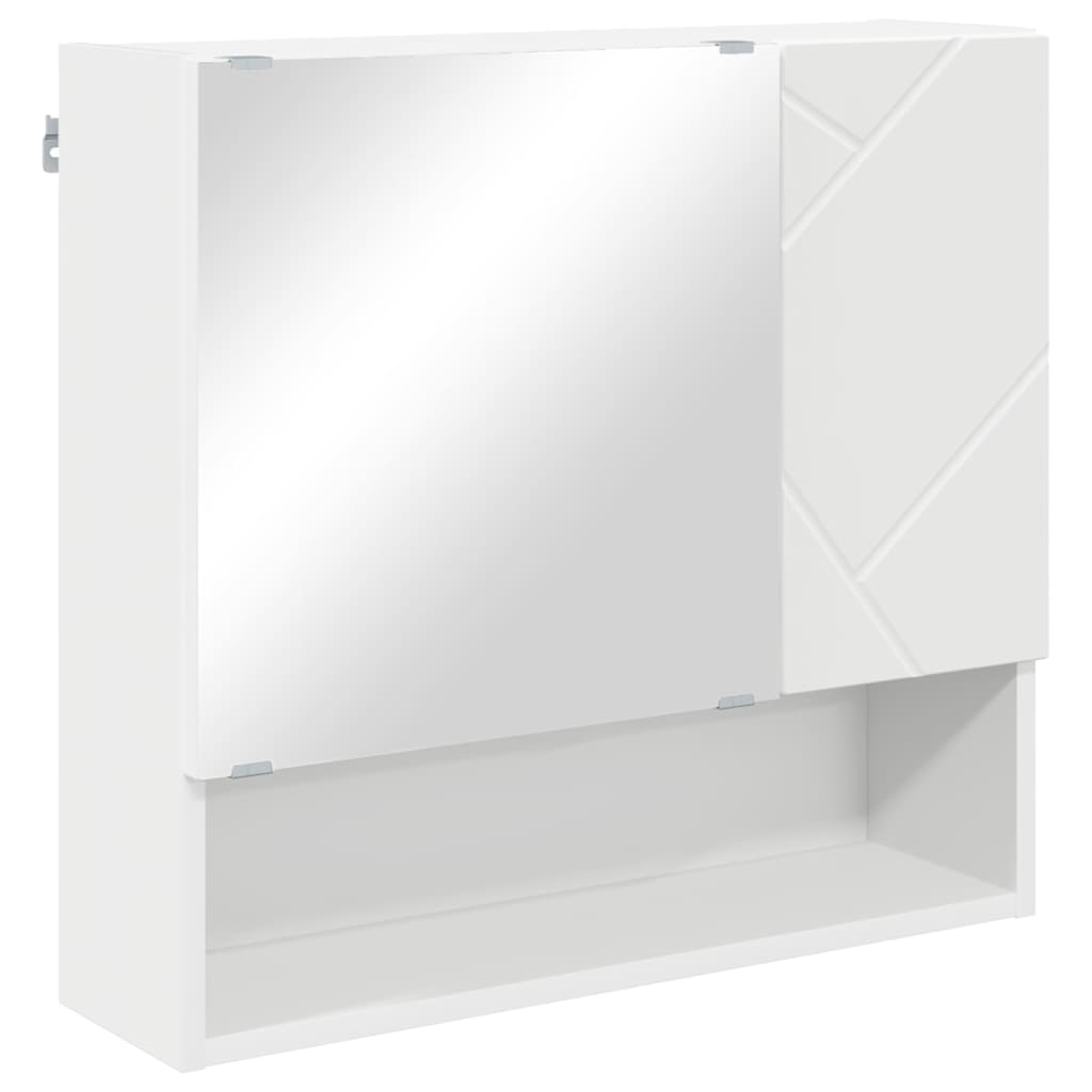 Juego de muebles de baño 4 pcs Madera contrachapada & Metal