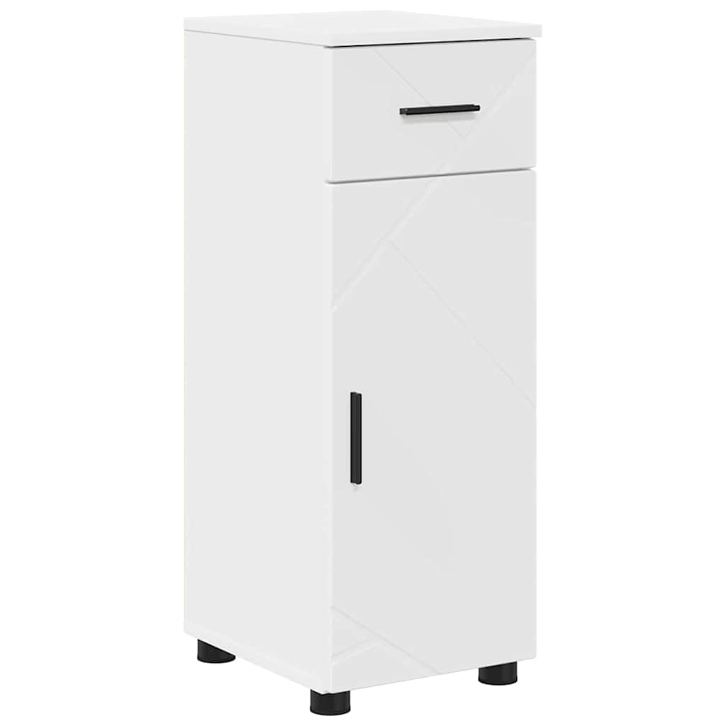 Juego de muebles de baño 4 pcs Madera contrachapada & Metal