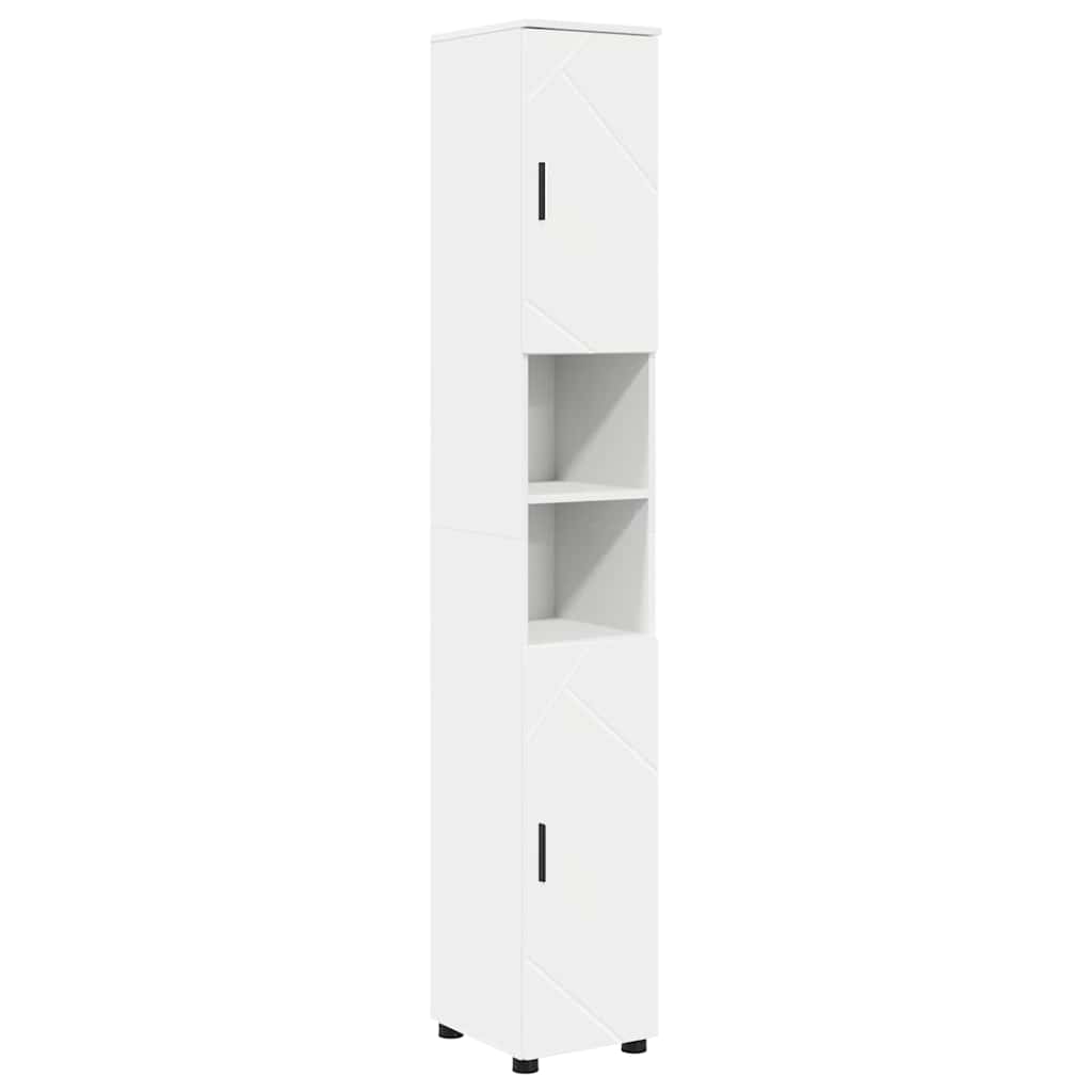 Juego de muebles de baño 4 pcs Madera contrachapada & Metal