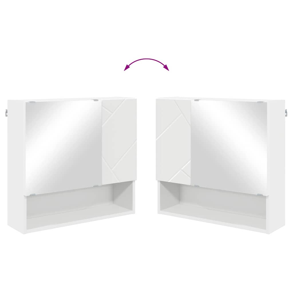 Juego de muebles de baño 4 pcs Madera contrachapada & Metal