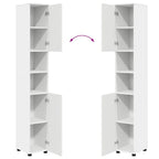 Juego de muebles de baño 4 pcs Madera contrachapada & Metal