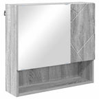 Juego de muebles de baño con cajón con puerta 4 pcs Gris Sonoma