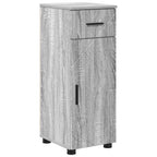 Juego de muebles de baño con cajón con puerta 4 pcs Gris Sonoma