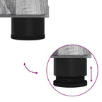 Juego de muebles de baño con cajón con puerta 4 pcs Gris Sonoma