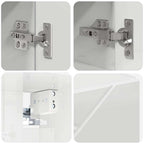 Juego de muebles de baño Montaje en la pared 5 pcs brillante
