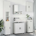 Juego de muebles de baño 5 pcs Madera contrachapada & Metal