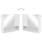 Juego de muebles de baño 5 pcs Madera contrachapada & Metal