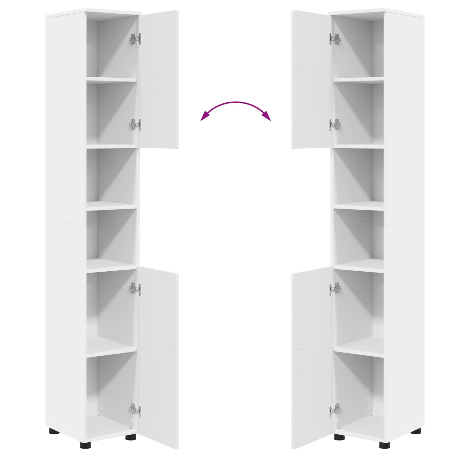 Juego de muebles de baño 5 pcs Madera contrachapada & Metal