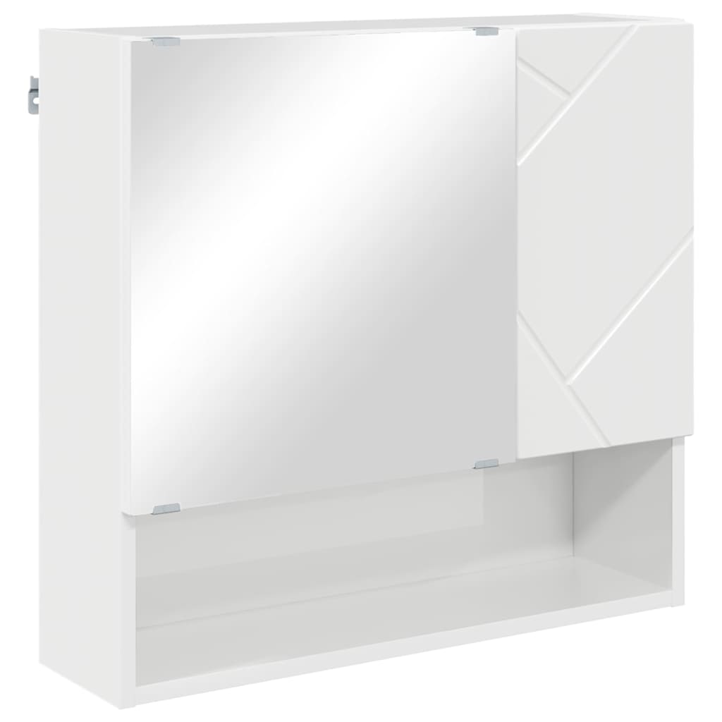 Juego de muebles de baño con cajón con puerta 5 pcs brillante