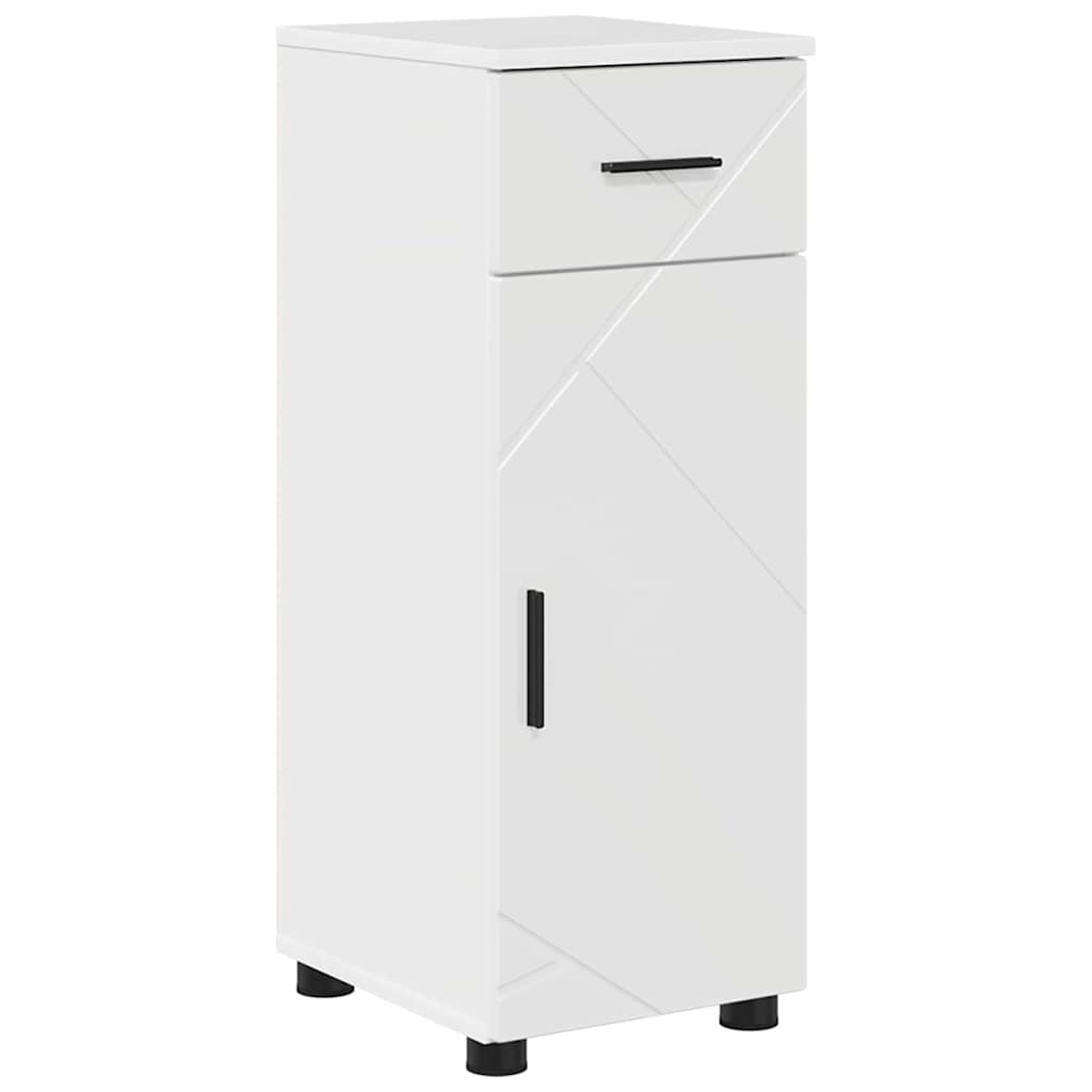 Juego de muebles de baño con cajón con puerta 5 pcs brillante