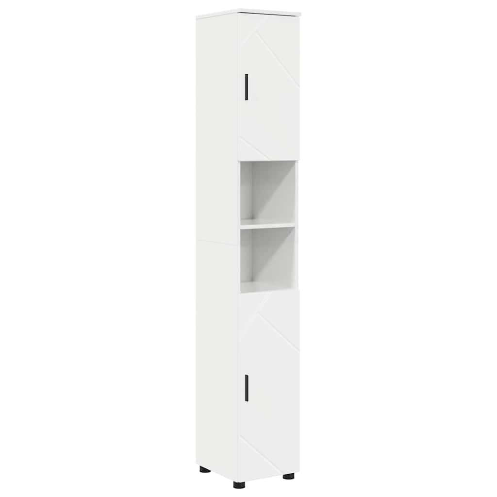 Juego de muebles de baño con cajón con puerta 5 pcs brillante