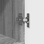 Juego de muebles de baño con cajón con puerta 3 pcs Gris Sonoma