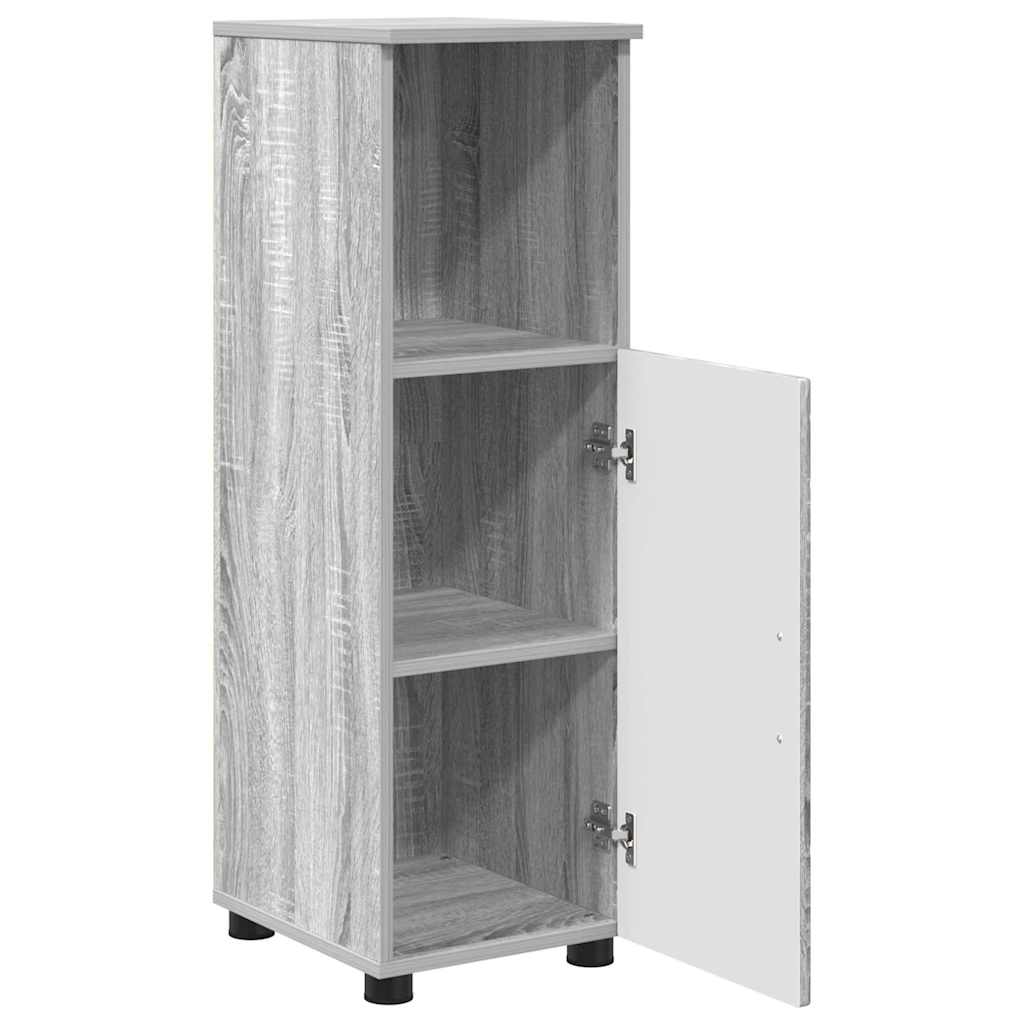 Juego de muebles de baño con cajón con puerta 3 pcs Gris Sonoma