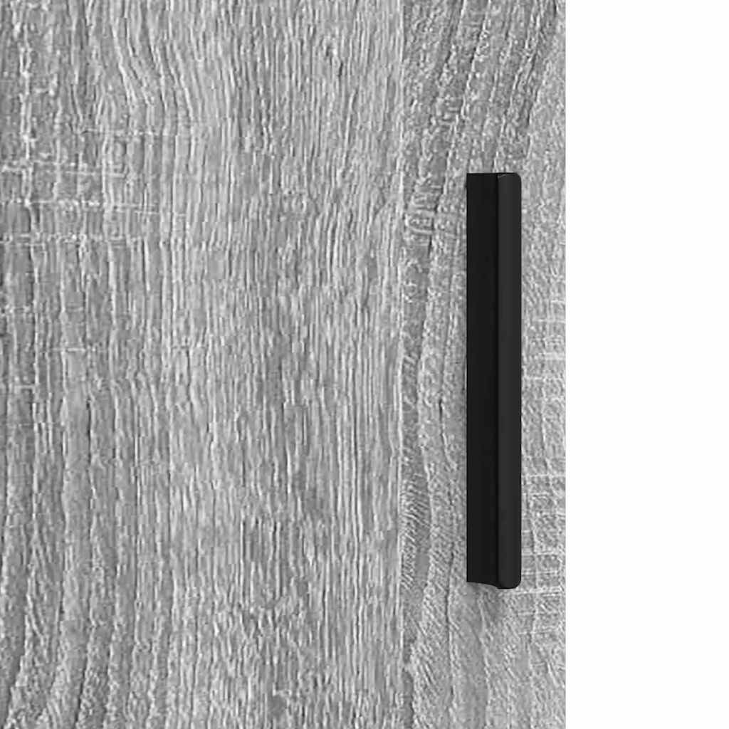 Juego de muebles de baño con cajón con puerta 3 pcs Gris Sonoma