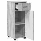 Juego de muebles de baño con cajón con puerta 3 pcs Gris Sonoma